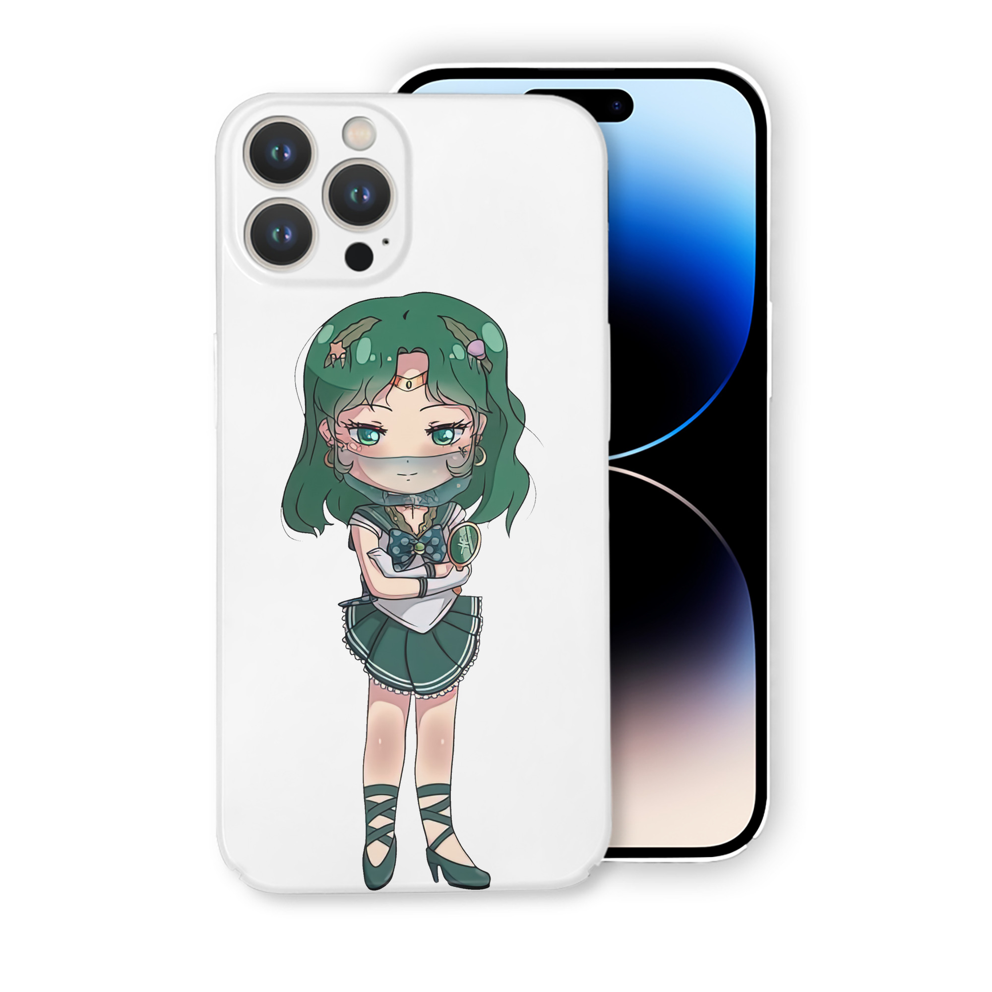 （画像用） 美少女戦士セーラームーン 海王 みちる（かいおう みちる） Sailor Moon Kaiou Michiru 【iPhone 14シリーズ対応】ハードケース